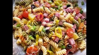 Rotini Pasta Salad Recipe [upl. by Albers488]