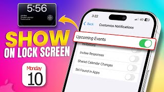 How to Show Upcoming Calendar Events on iPhone Lock Screen  Stay Organized at a Glance [upl. by Godden879]