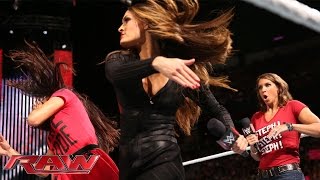 Nikki Bella explains why she betrayed Brie at SummerSlam Raw Aug 18 2014 [upl. by Yseult]