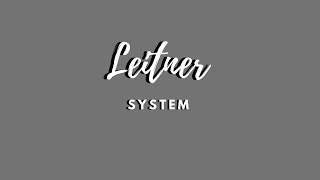 Study Technique Leitner System [upl. by Repip]