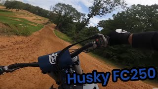 Husky FC250 at Cash Bros MX 72924 [upl. by Ardnuahc]