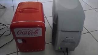 12 Volt Koolatron Coca Cola Retro Mini Fridge vs 12volt Chinese Ebay Cooler Review [upl. by Erika]