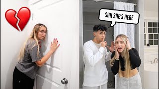 CHEATING WITH THE DOOR LOCKED PRANK ON GIRLFRIEND SHE WAS HEATED [upl. by Asilad]