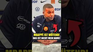 Mbappé hat genug Falsche Aussprache seines Namens nervt ihn total 😡 [upl. by Endres]