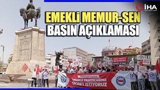 Emekli Memur Senden Enflasyon Oranları Sonrası Basın Açıklaması [upl. by Aititel802]