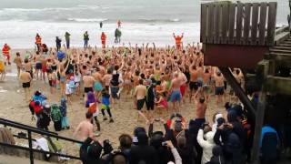 Neujahrsschwimmen Borkum 2017 [upl. by Nicholson]