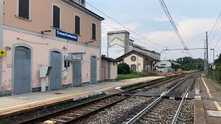 SUONA LA CAMPANELLA ALLONTANARSI DAI BINARI ARRIVA un TRENO DEVIATO da NOVARA [upl. by Dafna]