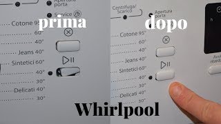 Come sostituire tasto multifunzione lavatrice Whirlpool [upl. by Robena456]