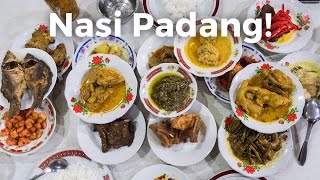 Nasi Padang  AMAZING Indonesian Food  Beef Rendang and Gulai Otak [upl. by Andrea]