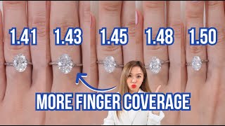 Oval Diamond Engagement Ring Carat and Ratio Comparison Complete Guide [upl. by Somar]