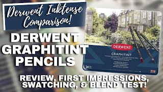 DERWENT GRAPHITINT PENCILS  First Impressions Review Blend Test amp Comparison to Derwent Inktense [upl. by Manara]