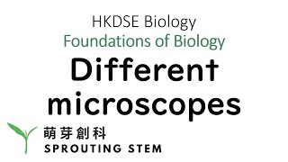 Ch3 Lesson 9  Types of microscopes  HKDSE Biology  Sprouting Classroom [upl. by Eilraep]