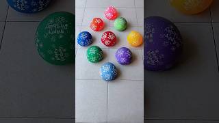 9 Happy Water Color Balloons Pop Reverse Video Asmr Satisfying [upl. by Ella]