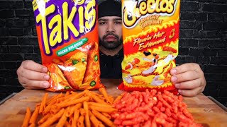 ASMR TAKIS amp FLAMIN HOT CHEETOS MUKBANG [upl. by Chapell498]