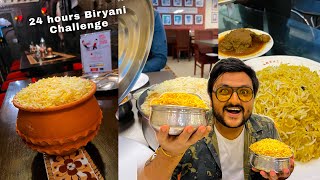 24 hours Famous Biryani Eating Challenge  Expensive Challenge 😨 [upl. by Eilahtan73]