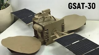 GSAT30 Satellite model for science projects  How to make an Indian satellite model  ISRO  DIY [upl. by Kubiak]