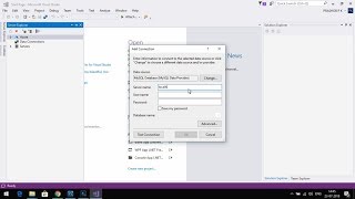 How to Connect visual studio 2017 to mysql database [upl. by Yelak]