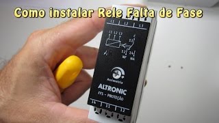 Como instalar rele falta de fase [upl. by Dworman]