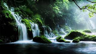 waterfall with Big Rain  Crockets Frog sound for Sleep  Relaxing Sound for Sleep [upl. by Atiram]