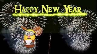 Happy New Year with minion [upl. by Ehsom]