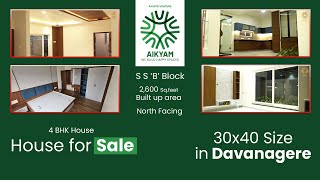 Prime Houses for Sale in Davanageres SSB Block  Explore the Interiors  RVR AIkyam Ventures [upl. by Nyrmak]