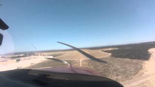 Cessna 210 Blowing Tyre on Landing [upl. by Gnov]