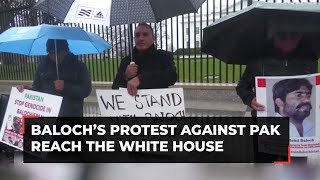 Baloch’s protest against Pakistan reach The White House Many Baloch people have been murdered… [upl. by Fields]