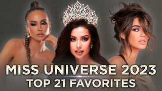 Miss Universe 2023 TOP 21 FAVORITES PREPRELIMINARY [upl. by Enetsuj]