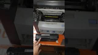 jam in print paper path  hp laserjet M1005 MFP  open door and clear jam shorts paperjam [upl. by Newmann]