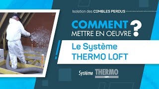 THERMO LOFT  Isolation des combles perdus par soufflage  KNAUF Insulation [upl. by Hanschen]