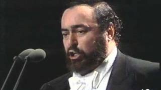 Luciano Pavarotti  Addio fiorito asil  1990  Milano  FIFA concert [upl. by Rimaa]