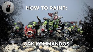 Contrast How to Paint Ork Kommandos [upl. by Llebpmac]