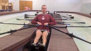 Learn To Row  Rowing Drills and Technique  How to hold the sculling oar [upl. by Tnarg]