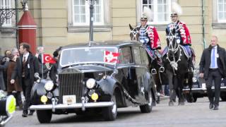 Tyrkisk Statsbesøg Ankomst på Amalienborg [upl. by Brockie47]