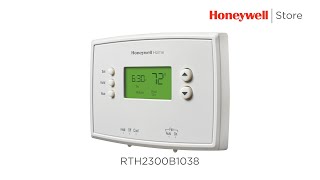 Honeywell Home 52 Day Programmable Thermostat W Filter Change Reminder  RTH2300B1038E1 [upl. by Muryh]