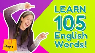 LEARN 105 ENGLISH VOCABULARY WORDS  DAY 1 [upl. by Davon]