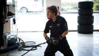 Richard Hammond Changes IndyCar Tire  CRASH COURSE Sneak Peek NEW BBC America [upl. by Azenav]