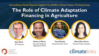 The Role of Climate Adaptation Financing in Agriculture [upl. by Eednim]