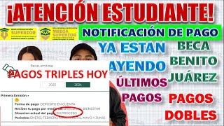 🎁📢¡HAY NUEVAS FECHAS DE PAGO urge 💸🎯 BECA BENITO JUAREZ DEPOSITO ENERO 2024 x Pago TRIPLE [upl. by Giffie]