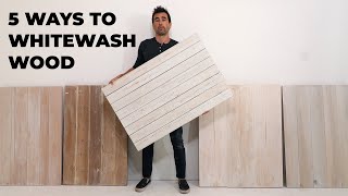 5 DIY White Wash Finishes for Wood [upl. by Ashia]