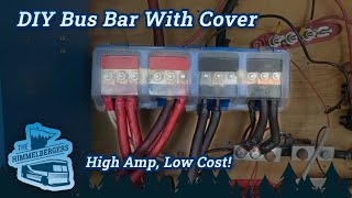 DIY Bus Bar with Distribution Box for off Grid Solar RV  Bus Conversion Skoolie or Van [upl. by Araet]