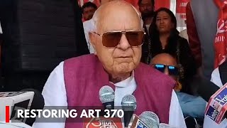 Art 370 Will Be Restored Farooq Abdullah [upl. by Lessirg]