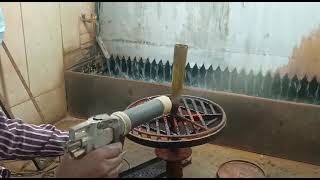 Lacquering Process at Metal Handicrafts Service Centre MHSC Moradabad [upl. by Llezom118]