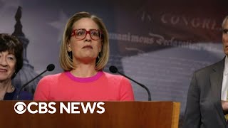 Democrats remain confident in Senate majority despite Sen Kyrsten Sinema leaving party [upl. by Bury]