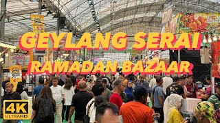 Geylang Serai Ramadan Bazaar  Walking 4K [upl. by Londoner]