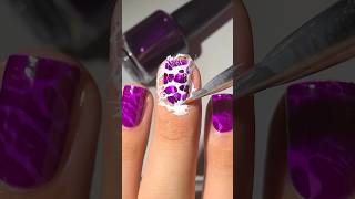 Purple Marble Nails💜nails nailart summernails nailarttutorial nailhacks purplenails [upl. by Bathesda381]