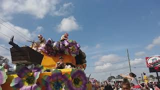 Mardi Gras 2018 Houma LA Parades🎭🎉🎭 [upl. by Tench]