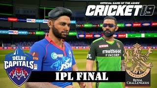 Delhi Capitals vs Royal Challengers Bangalore Final IPL 2021  Cricket 19 Gameplay 1080P 60FPS [upl. by Tanaka]