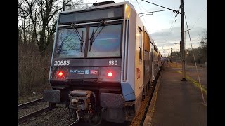 RER🟩Ligne D🟩 CorbeilEssonnes 91 ➡ La Borne Blanche Oise en Z 20500 livrée IDFM [upl. by Coady]