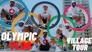 OLYMPIC Village Tour  Olympic VLOG P2  Tokyo 2020 Olympics Behind the Scenes KingsleyTV [upl. by Liberati]